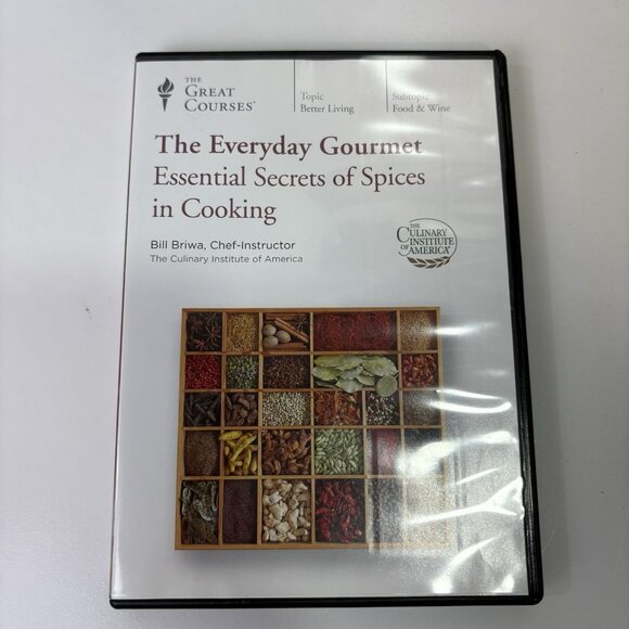 Great Courses Everyday Gourmet Essential Secrets of Spices in Cooking Book + DVD - Picture 2 of 4